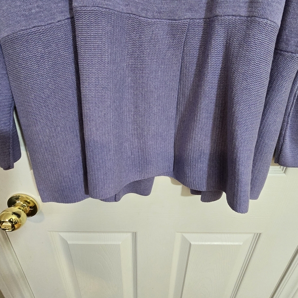 Talbots Soft Purple Open Front Cardigan - Picture 7 of 9